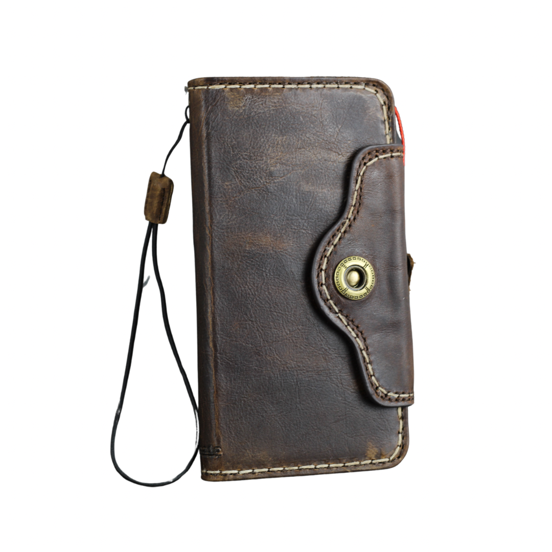 ARICHI Genuine Vintage Leather Case For Oppo Find N3, X6 Pro, Reno 10 Pro+ Reno 12 Pro, 9 5G A78 A98 Book Cover Wallet Button Closure Hand-Stitched