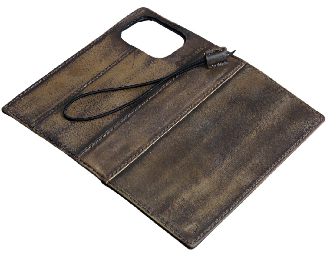 ARICHI Premium Brown polish Leather Case for Google Pixel 10 Pro XL | Handmade Genuine Leather Wallet Cover