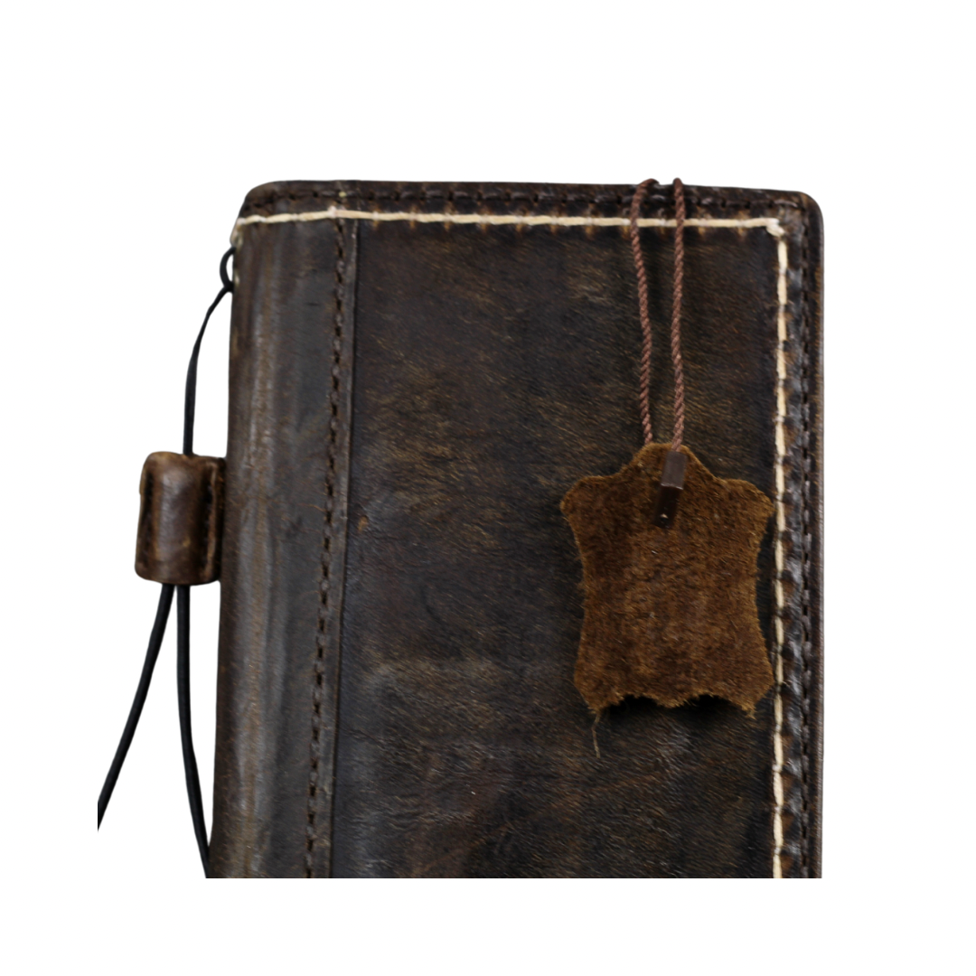 ARICHI Hand-Stitched Leather Wallet Case for iPhone 6-17 Pro Max Air SE XS – Wireless Charging, Card Slots, Book Style