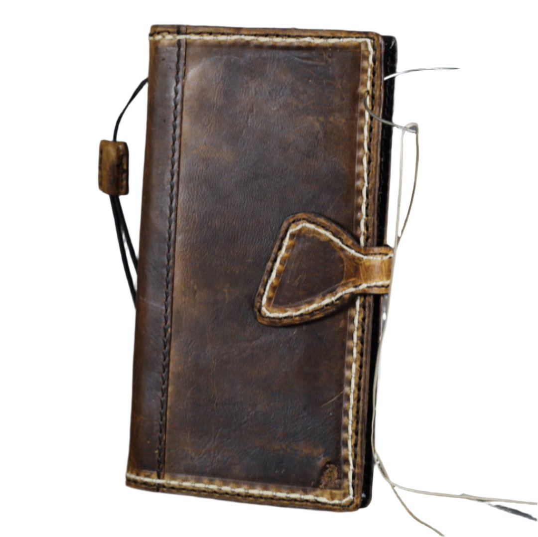ARICHI Handmade Genuine Leather Phone Case for OnePlus Open, 8, 8 Pro, 9, 9 Pro, 12 – Magnetic Closure, Premium Wax Finish