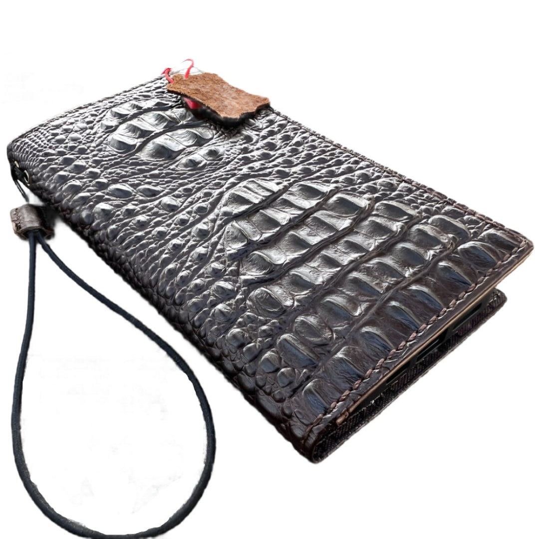 ARICHI Crocodile Embossed Leather Wallet Case for Google Pixel 9 8 7 6 Pro XL