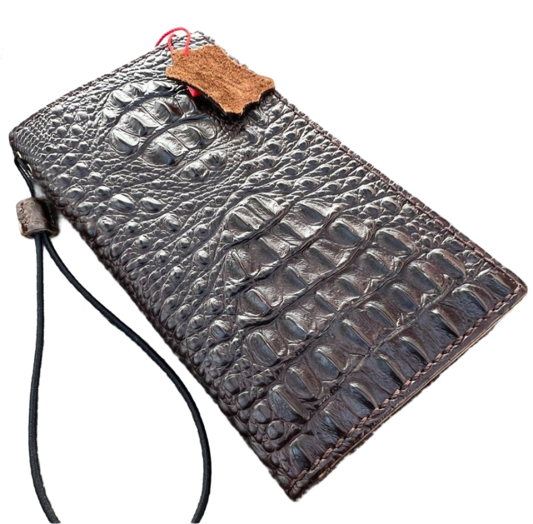 ARICHI Crocodile Embossed Leather Wallet Case for Google Pixel 9 8 7 6 Pro XL