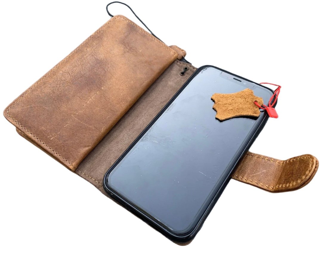 ARICHI Light Leather Samsung Galaxy S25 S24 S23 S22 S21 Ultra FE Case – Detachable Magnetic Wallet with Extra Card Slots, Handmade