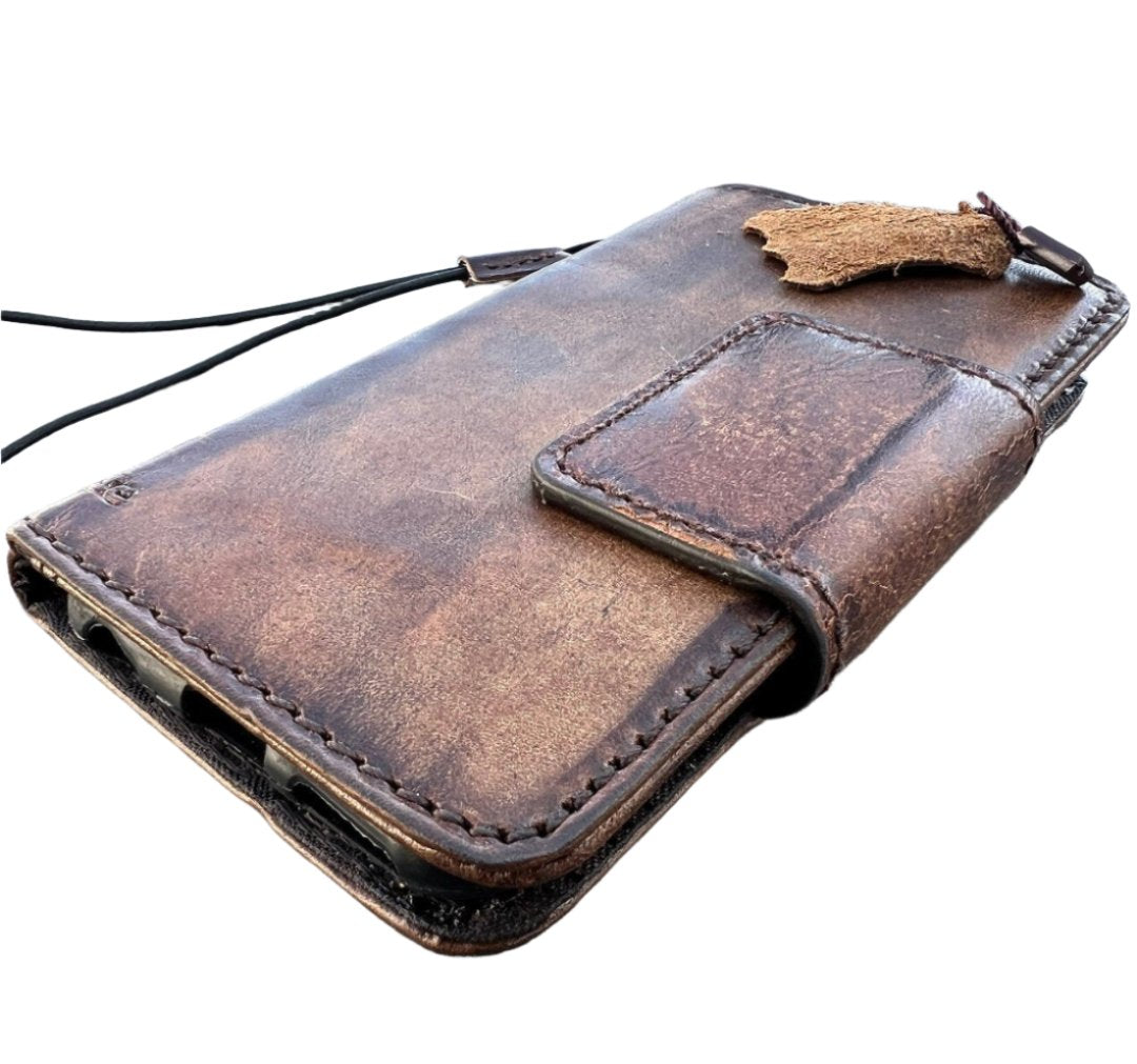 ARICHI Vintage Genuine Leather Case for Google Pixel 10 Pro XL Magnetic Closure Wallet
