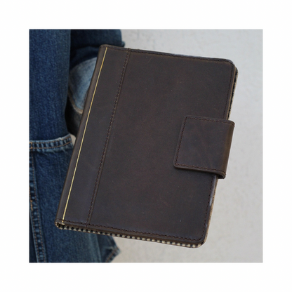 Handmade Leather iPad Case – Book Style | Magnetic Wallet Cover for iPad Pro, Air & Mini