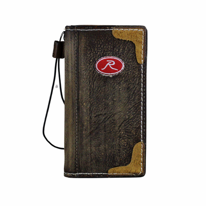Handmade Leather iPhone Case – Baseball-Inspired Wallet Cover with Waxed Vintage Finish – Suede Stitch Details – Arichi Brand – For OnePlus Open, 8, 8 Pro, 9 9 Pro, 11, 12,13