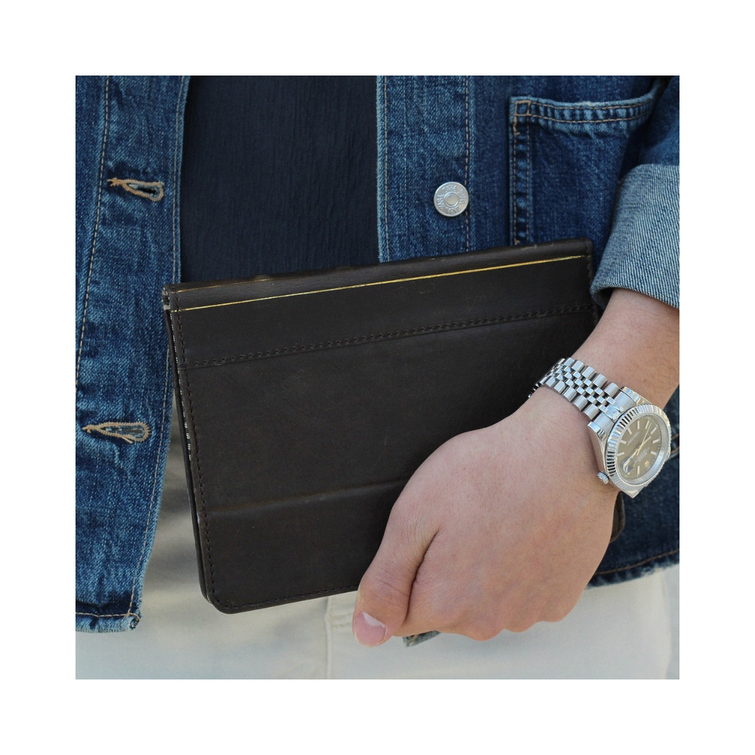 Handmade Leather iPad Case – Book Style | Magnetic Wallet Cover for iPad Pro, Air & Mini