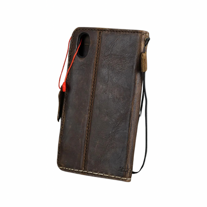 ARICHI Genuine Vintage Leather Case For Oppo Find N3, X6 Pro, Reno 10 Pro+ Reno 12 Pro, 9 5G  A78 A98 Book Cover Wallet Button Closure Hand-Stitched