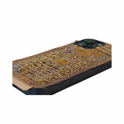 Handmade Crocodile Leather iPhone Case – Polished Reverse Leather Cover