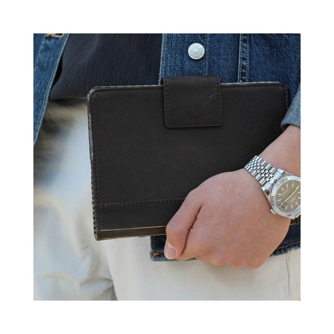 Handmade Leather iPad Case – Book Style | Magnetic Wallet Cover for iPad Pro, Air & Mini