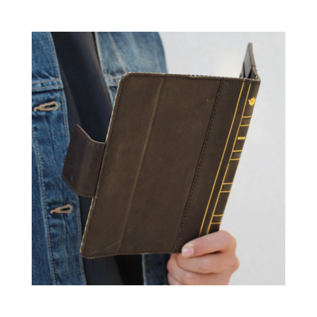 Handmade Leather iPad Case – Book Style | Magnetic Wallet Cover for iPad Pro, Air & Mini