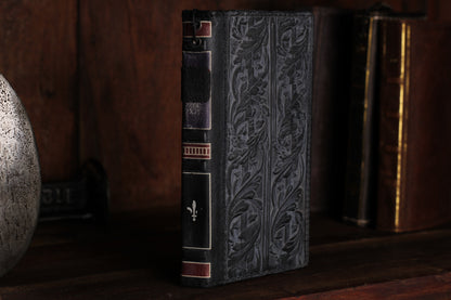 Handmade Leather Book iPhone Case, Vintage Wallet Cover