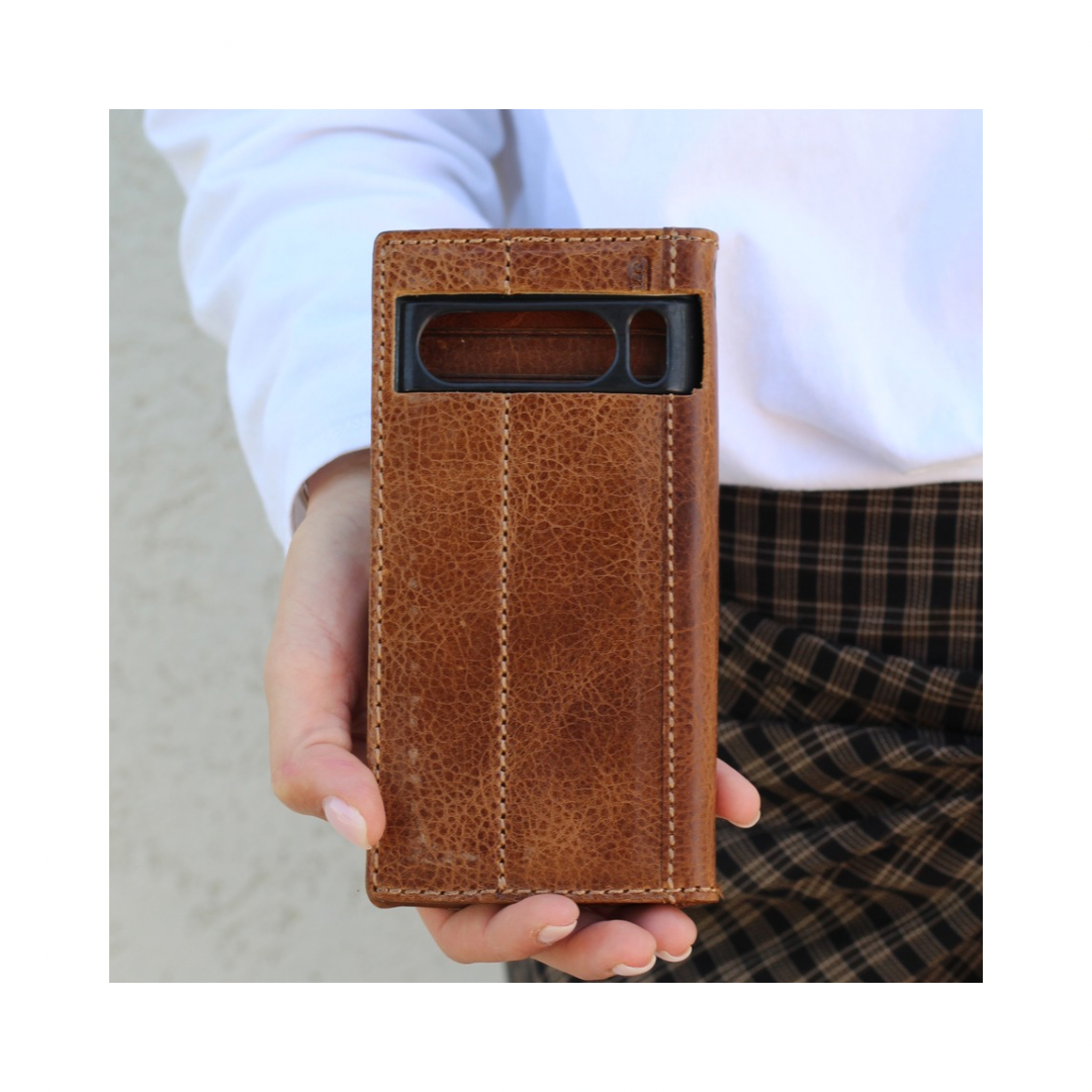 galaxy s25 handmade leather wallet phone cover