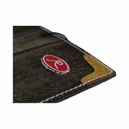 Handmade Leather iPhone Case – Baseball-Inspired Wallet Cover with Waxed Vintage Finish – Suede Stitch Details – Arichi Brand – For OnePlus Open, 8, 8 Pro, 9 9 Pro, 11, 12,13