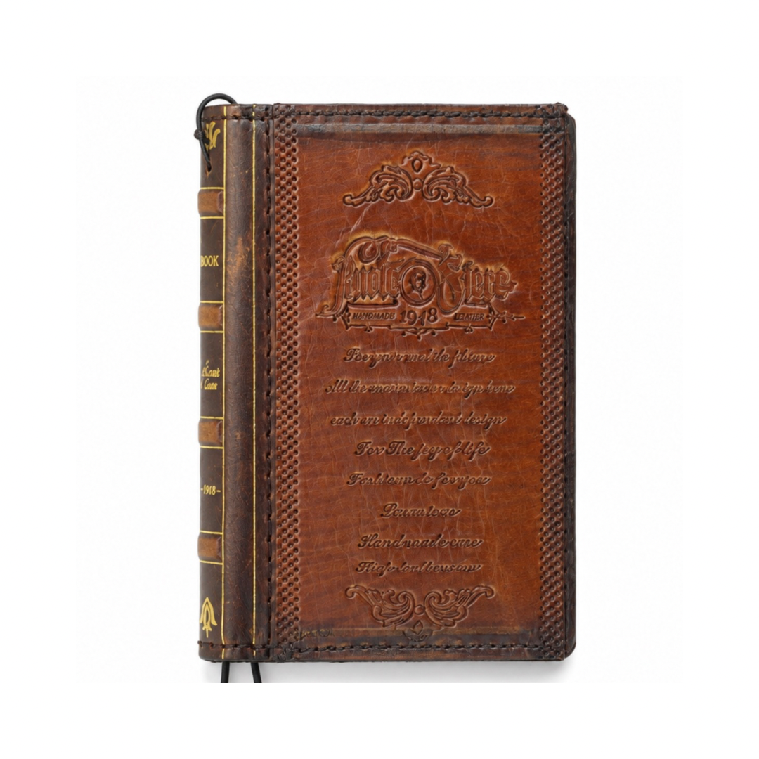 Galaxy Z Fold 8 Leather Wallet Case – Handmade Vintage Book Case