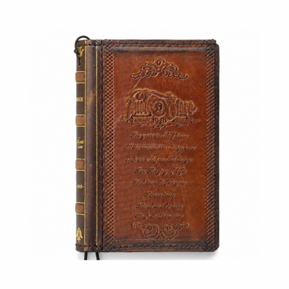 Galaxy Z Fold 8 Leather Wallet Case – Handmade Vintage Book Case