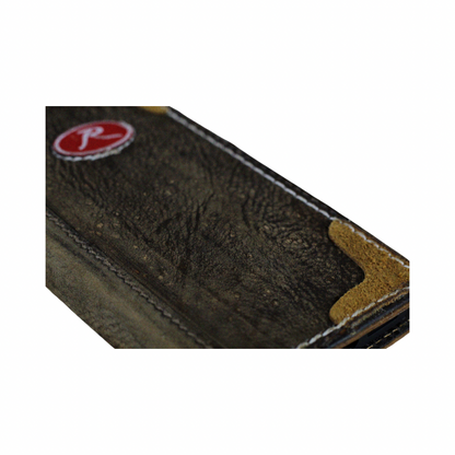 Handmade Leather iPhone Case – Baseball-Inspired Wallet Cover with Waxed Vintage Finish – Suede Stitch Details – Arichi Brand – For OnePlus Open, 8, 8 Pro, 9 9 Pro, 11, 12,13