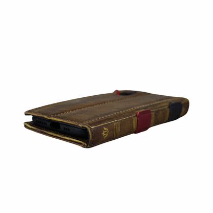 ARICHI Vintage Genuine Leather Phone Case Wallet for Oppo Find N3, X6 Pro, Reno 10 Pro+ Reno 12 Pro, 9 5G  A78 A98 | Handcrafted Antique Book Style