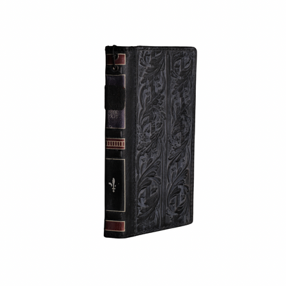 Handmade Leather Book iPhone Case, Vintage Wallet Cover