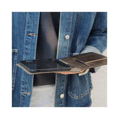 Handmade Leather iPad Case – Book Style | Magnetic Wallet Cover for iPad Pro, Air & Mini