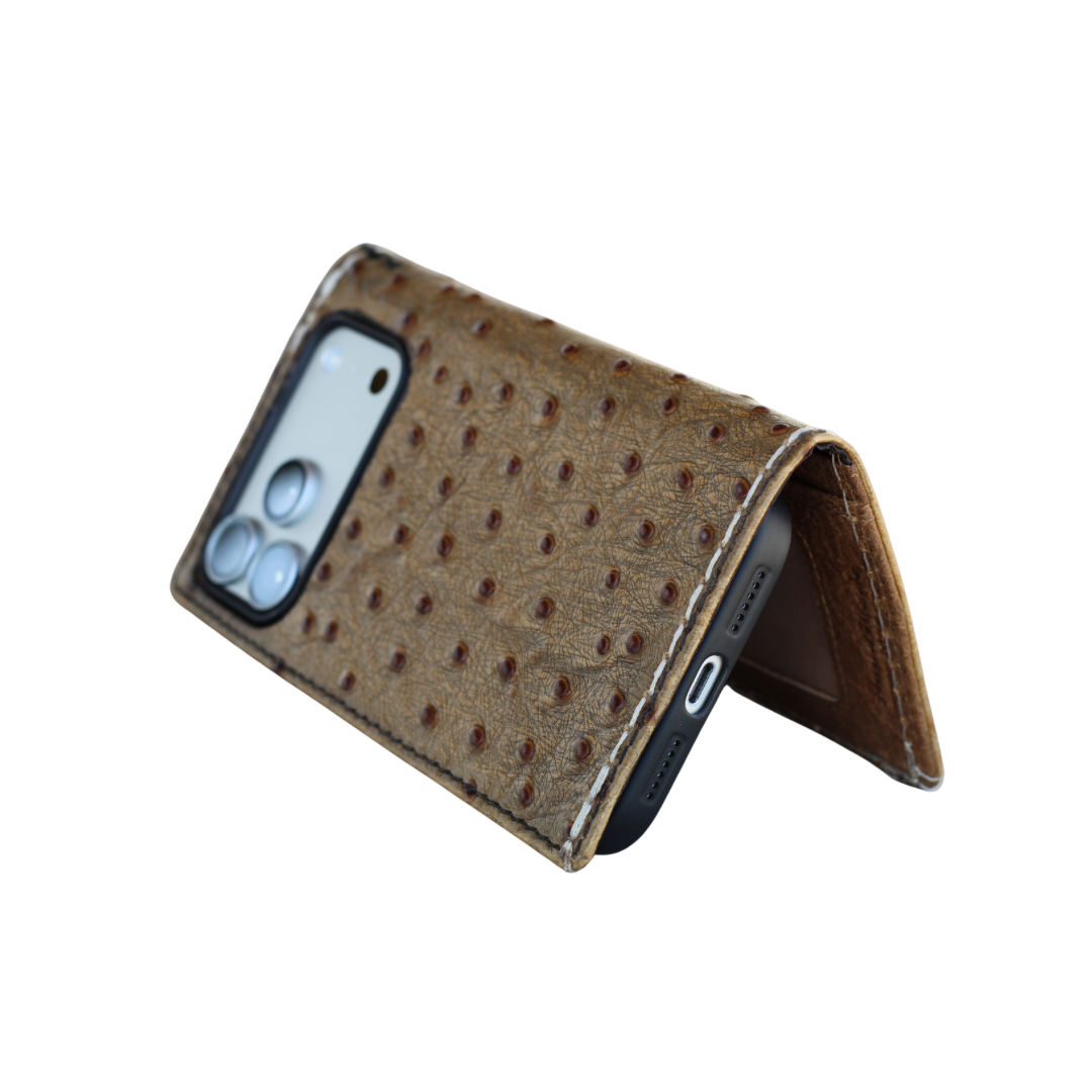 Handcrafted Samsung Galaxy Ultra leather phone wallet with card slots