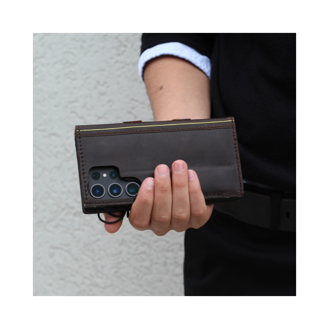 ARICHI® Luxury Leather Wallet Case for Samsung Galaxy S26