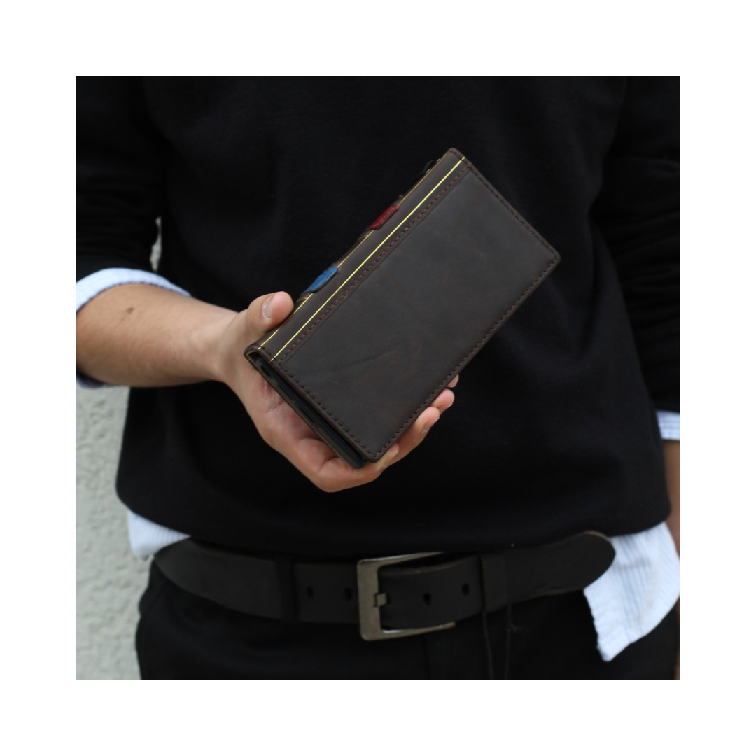 ARICHI® Luxury Leather Wallet Case for Samsung Galaxy S26