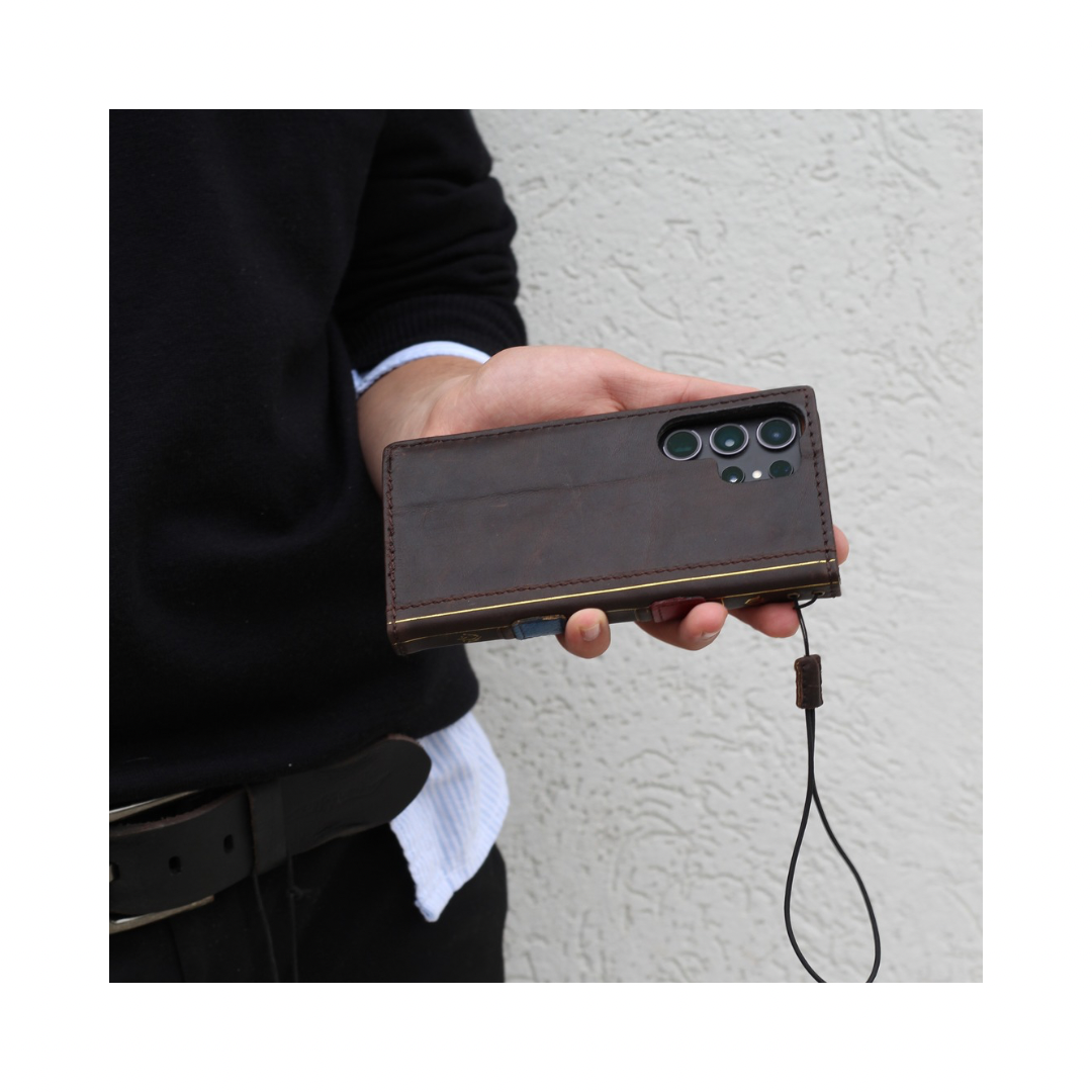 ARICHI® Luxury Leather Wallet Case for Samsung Galaxy S26