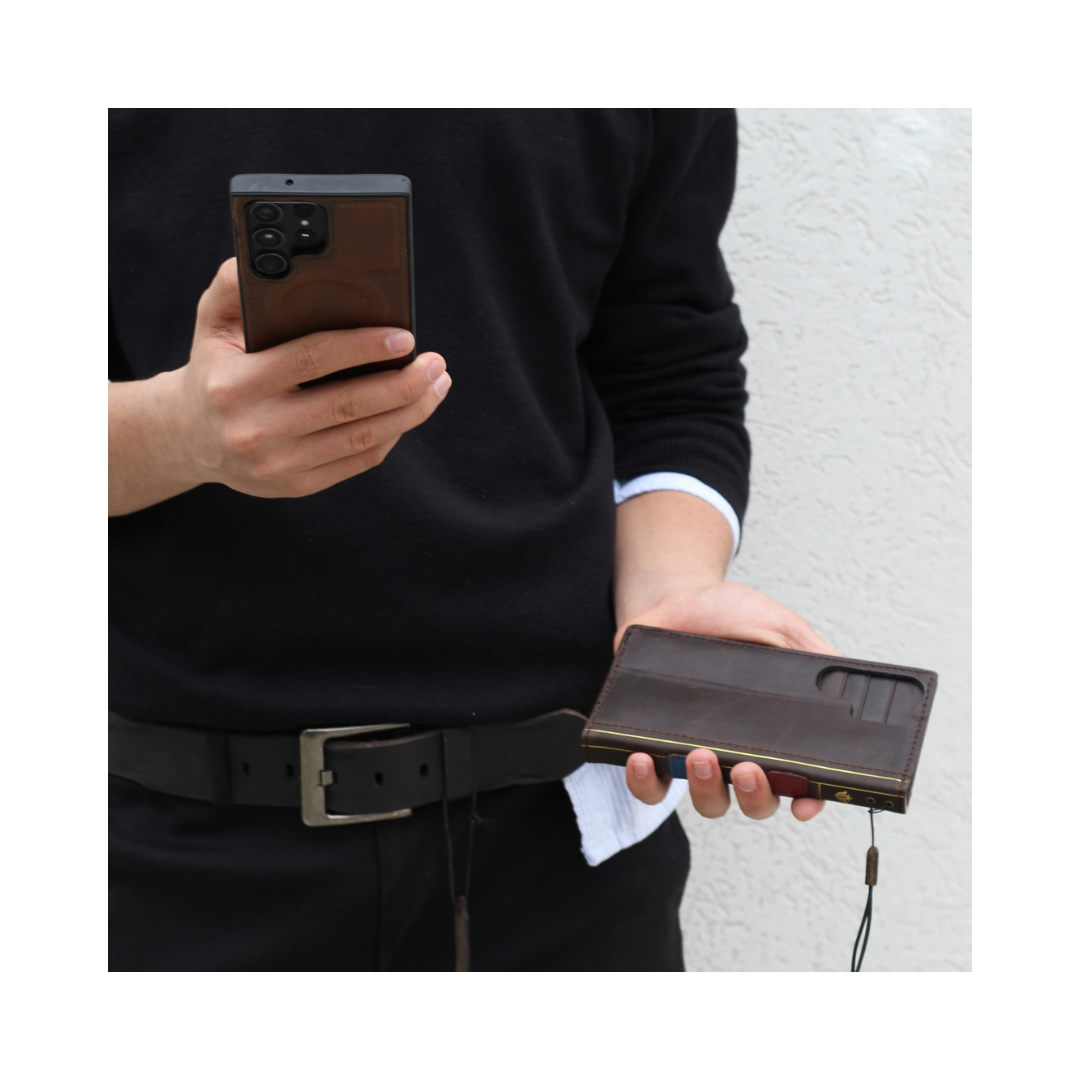 ARICHI® Luxury Leather Wallet Case for Samsung Galaxy S26