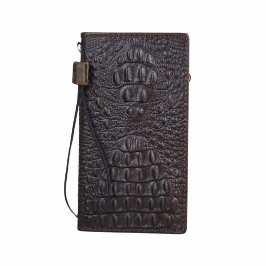 ARICHI Crocodile Embossed Leather Case for iPhone 6-16 Pro Max SE XS – Luxury Wallet Book Style Cover