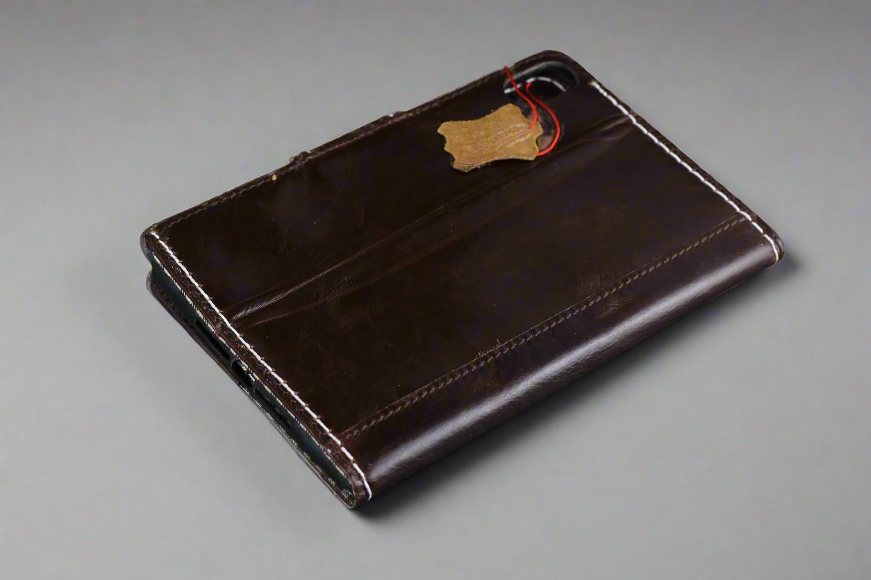 Genuine Leather iPad Case - Thick Stitched and Handmade