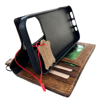 ARICHI Handcrafted Waxed Leather Case for Samsung Galaxy S26 Ultra, A56 Note & Z Fold 7