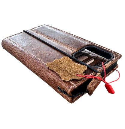 ARICHI Handcrafted Waxed Leather Case for Samsung Galaxy S26 Ultra, A56 Note & Z Fold 7