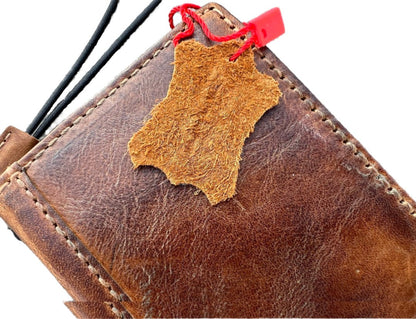 ARICHI Vintage Polished Leather iPhone Case – Wax Finish Handmade Wallet Cover for iPhone 6-17 Pro Max Air SE XS