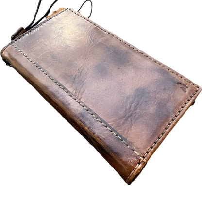 ARICHI Handcrafted Light Tan Leather Pixel Case – Wax Finish Wallet Cover for Pixel