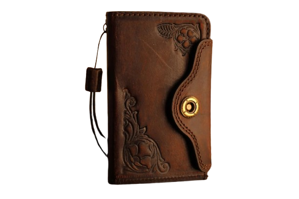Leather book-style wallet case for Galaxy Z Fold 8 Ultra with wrist strap