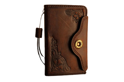 Leather book-style wallet case for Galaxy Z Fold 8 Ultra with wrist strap