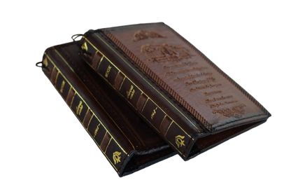 Galaxy Z Fold 8 Leather Wallet Case – Handmade Vintage Book Case