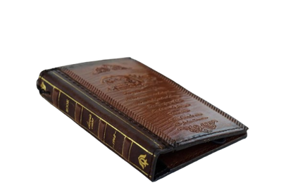 Galaxy Z Fold 8 Leather Wallet Case – Handmade Vintage Book Case