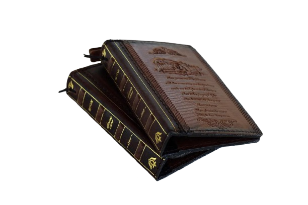 Galaxy Z Fold 8 Leather Wallet Case – Handmade Vintage Book Case