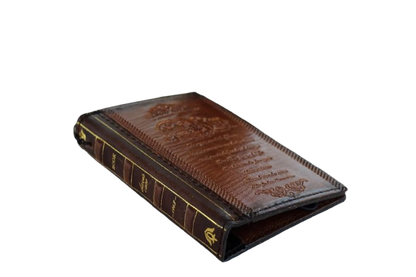 Galaxy Z Fold 8 Leather Wallet Case – Handmade Vintage Book Case