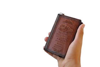 Galaxy Z Fold 8 Leather Wallet Case – Handmade Vintage Book Case
