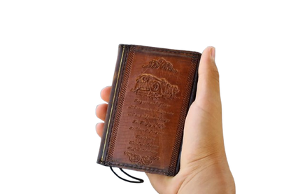 Galaxy Z Fold 8 Leather Wallet Case – Handmade Vintage Book Case