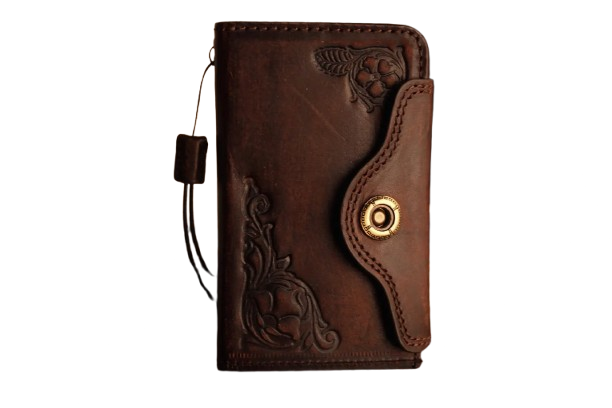 Leather book-style wallet case for Galaxy Z Fold 8 Ultra with wrist strap