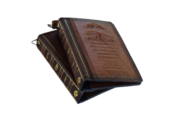 Galaxy Z Fold 8 Leather Wallet Case – Handmade Vintage Book Case