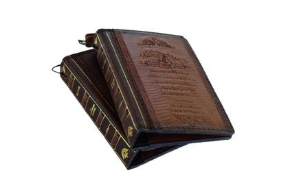 Galaxy Z Fold 8 Leather Wallet Case – Handmade Vintage Book Case