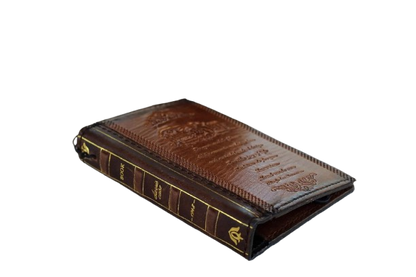Galaxy Z Fold 8 Leather Wallet Case – Handmade Vintage Book Case