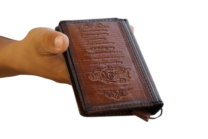 Galaxy Z Fold 8 Leather Wallet Case – Handmade Vintage Book Case