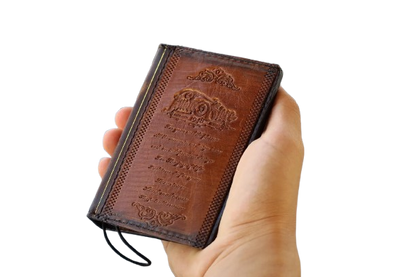 Galaxy Z Fold 8 Leather Wallet Case – Handmade Vintage Book Case