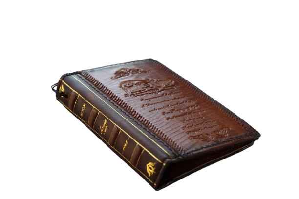 Galaxy Z Fold 8 Leather Wallet Case – Handmade Vintage Book Case